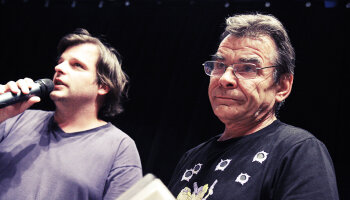 Pomalý chacharský humor, rozvážná gesta… Nic neuteče… Popisem a příběhy z hornického prostředí Ivan Landsmann proslul. Foto: David Konečný